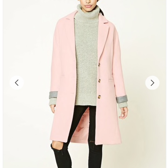 Forever 21 Jackets & Blazers - 🧥HP🧥NWT 🌸 pink Forever 21 longline coat